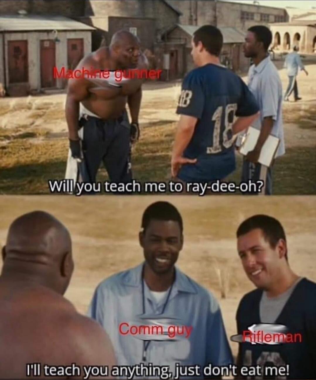 A 1 Will ou teach me to ray dee oh Comm U 7 Il teach youlanythingjust donjt eatme