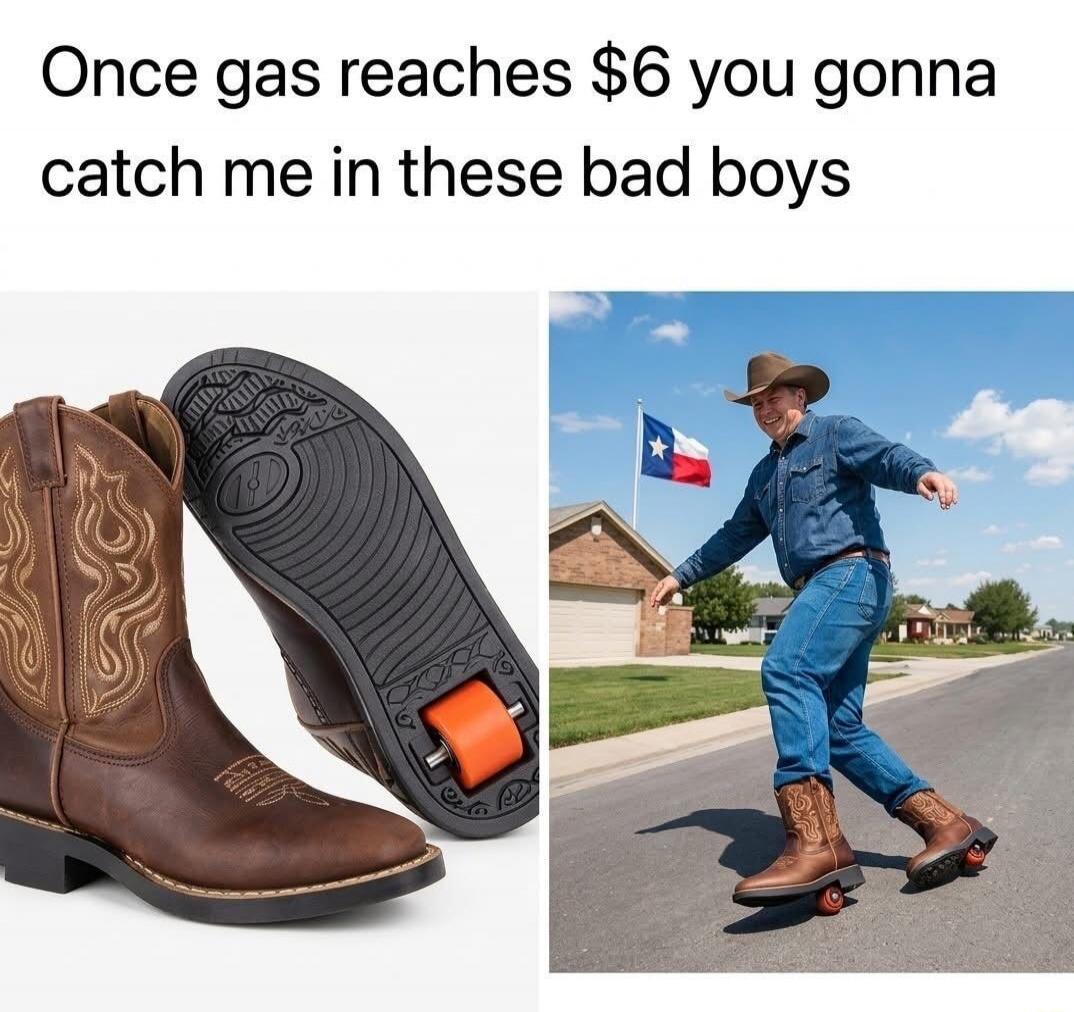 Once gas reaches $6 you gonna catch me in these bad boys