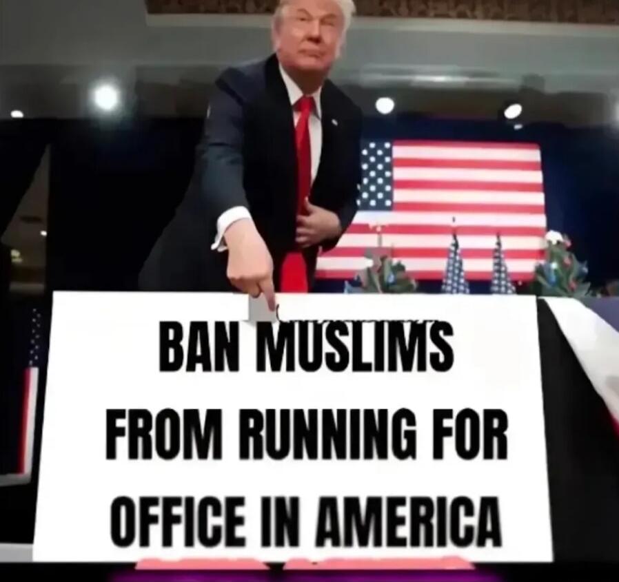 BAN MUSLIMS FROM RUNNING FOR OFFICE IN AMERICA
