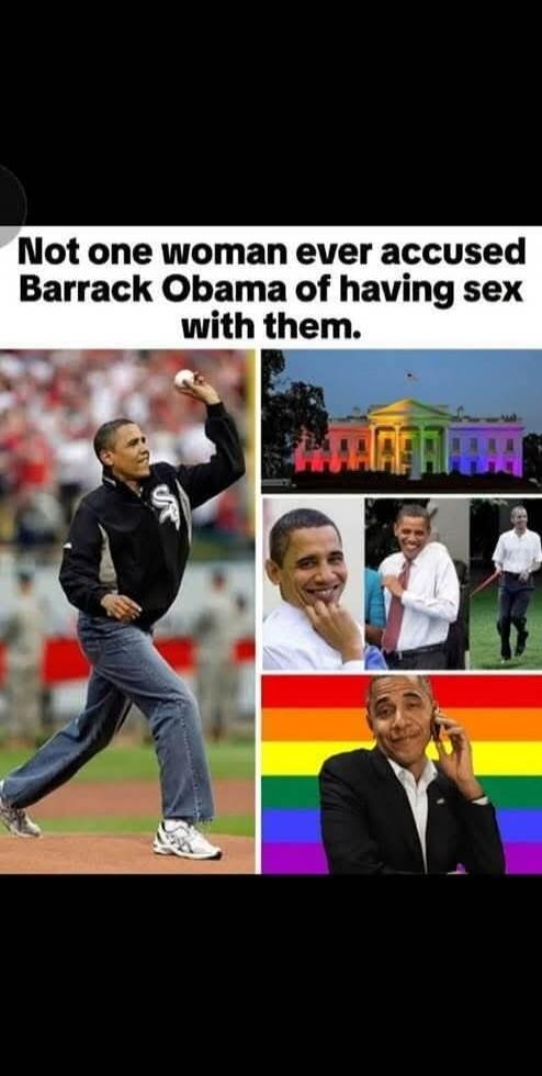 Not one woman ever accused Barrack Obama of having sex with them.