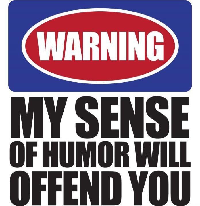 WARNING MY SENSE OF HUMOR WILL OFFEND YOU