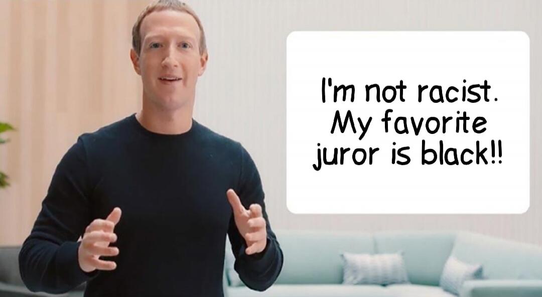 I'm not racist. My favorite juror is black!!