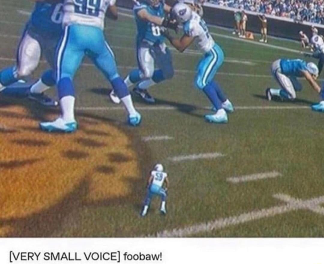 i VERY SMALL VOICE foobaw