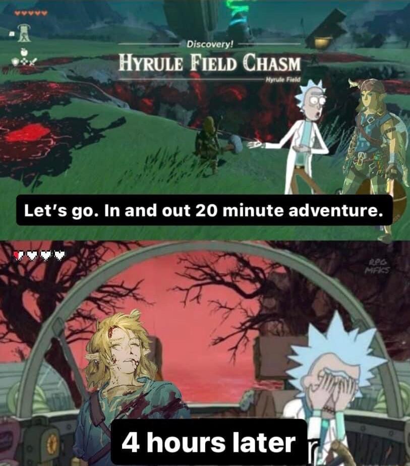 A b S v ot HyRuLE FiELD CASM N T Lets go In and out 20 minute adventure o L V 4 LGITENEL I o