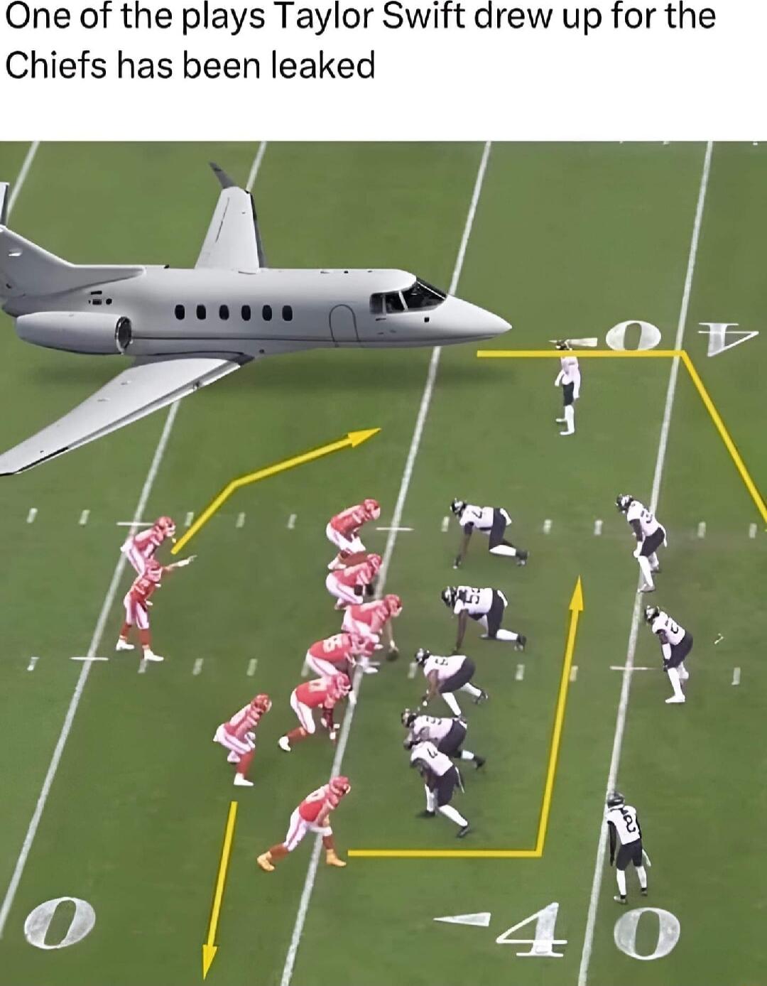 One of the plays Taylor Swift drew up for the Chiefs has been leaked