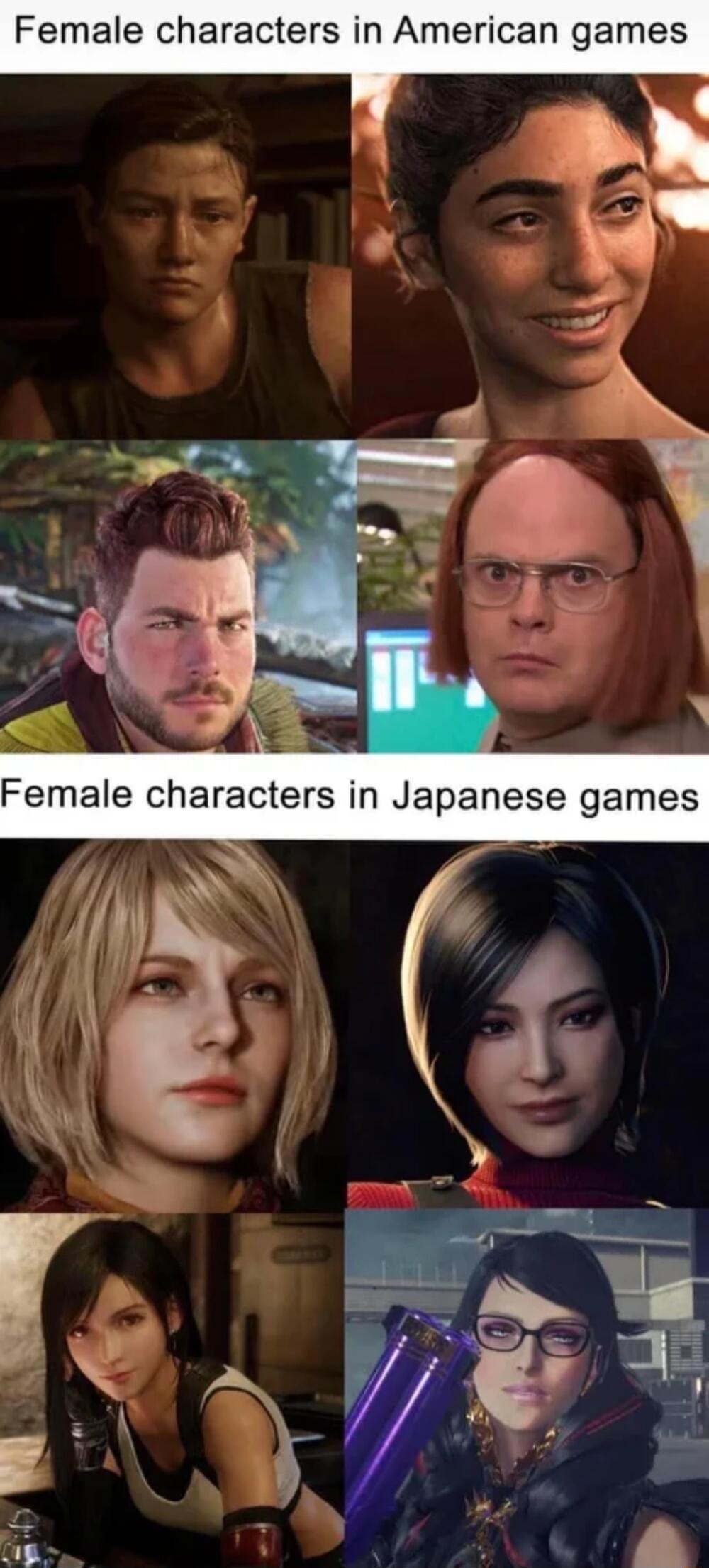 Female characters in American games