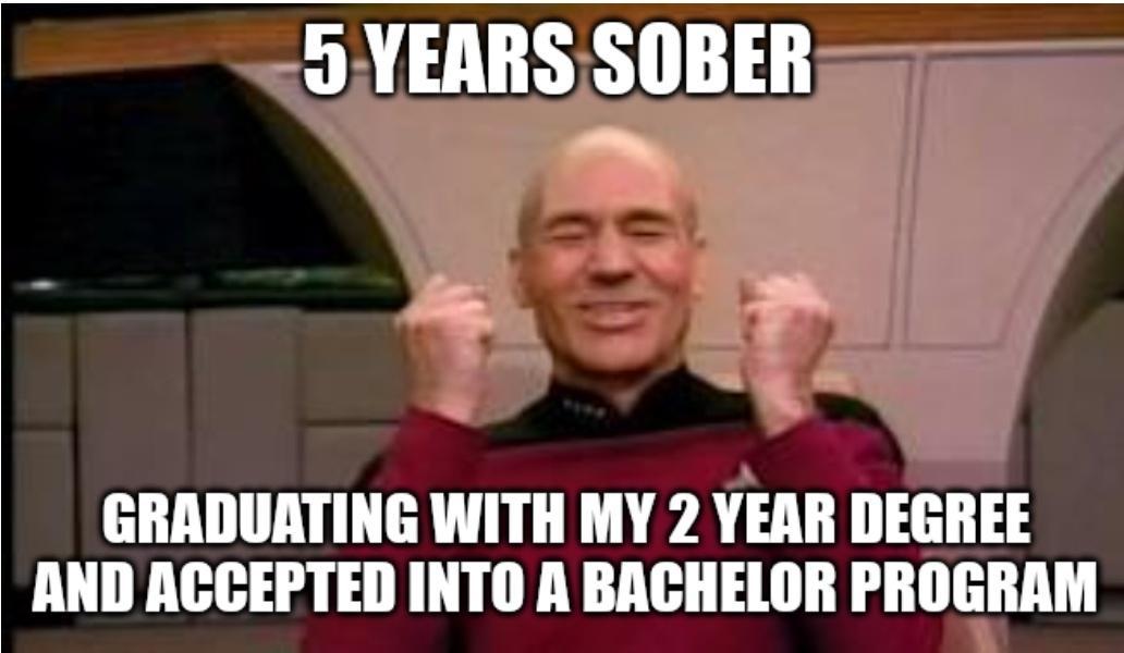 GRADUATING WITH MY 2 VEAR DEGREE AND ACCEPTED INTO A BACHELOR IIIIJEIIIM