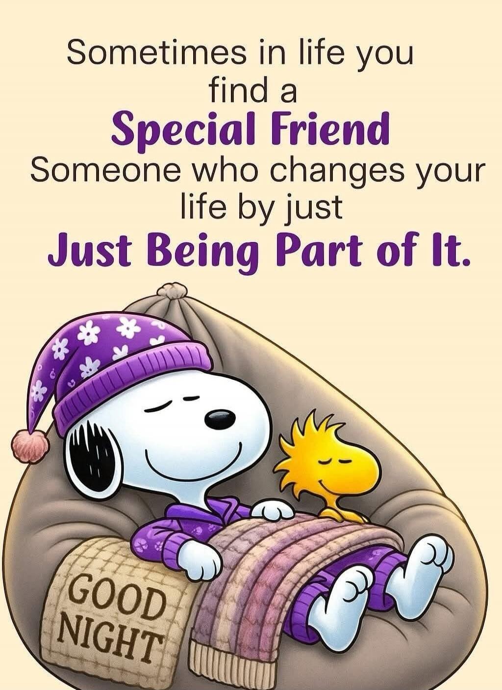 Sometimes in life you find a Special Friend Someone who changes your life by just Just Being Part of It.