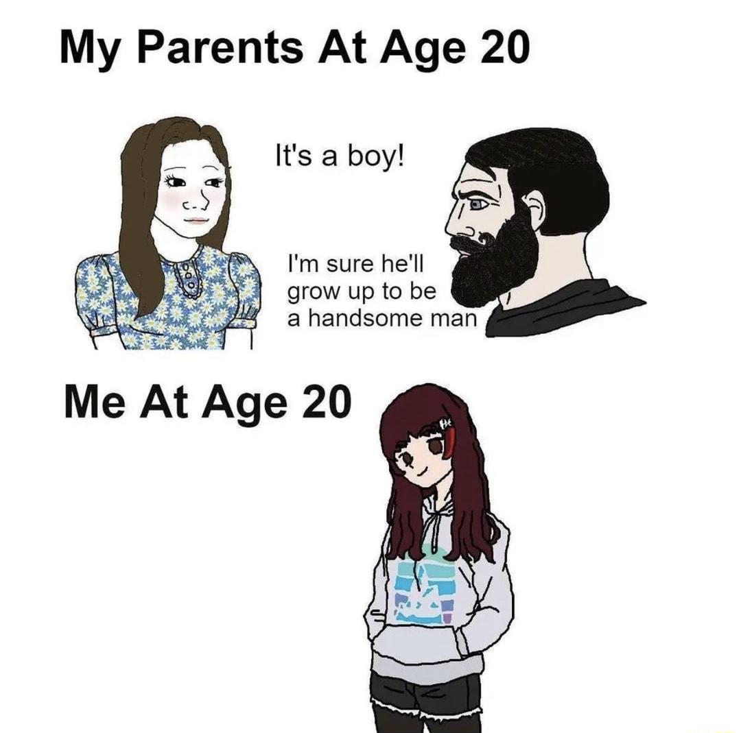 My Parents At Age 20 Its a boy Im sure hell grow up to be 2 a handsome man