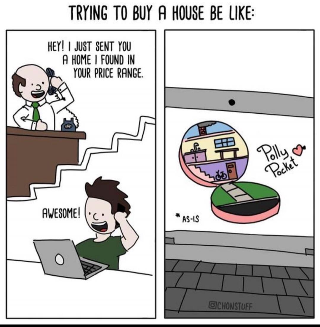 TRYING TO BUY A HOUSE BE LIKE: HEY! I JUST SENT YOU A HOME I FOUND IN YOUR PRICE RANGE. AWESOME! Polly Pocket * AS-IS