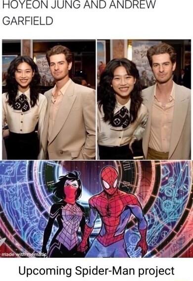 HOYEON JUNG AND ANDREW GARFIELD Upcoming Spider Man project