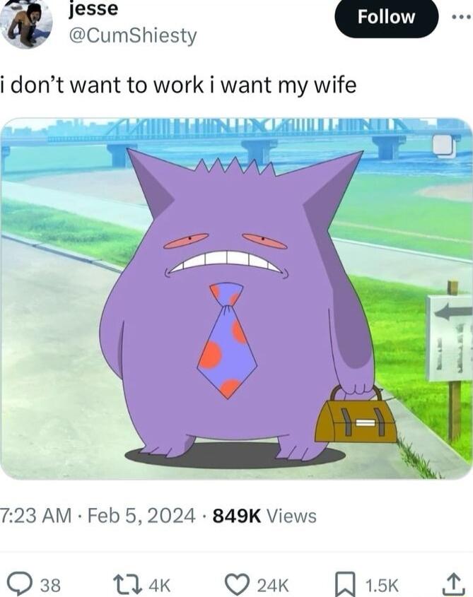Jjesse CumShiesty i dont want to work i want my wife 723 AM Feb 52024 849K Views Qs 14k Q 24k 7 T 2