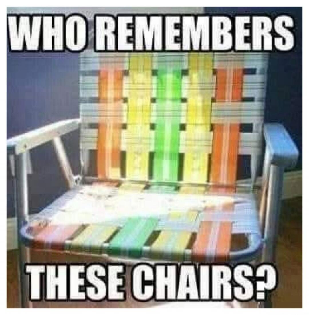 WHO REMEMBERS THESE CHAIRS?