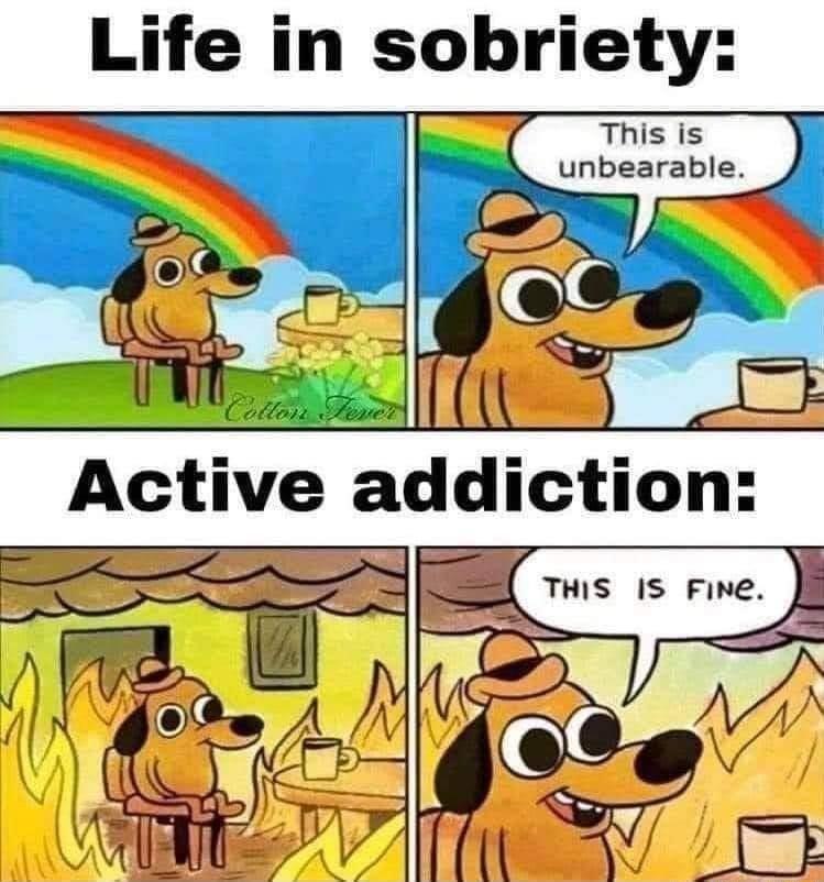 Life in sobriety This is unbearable
