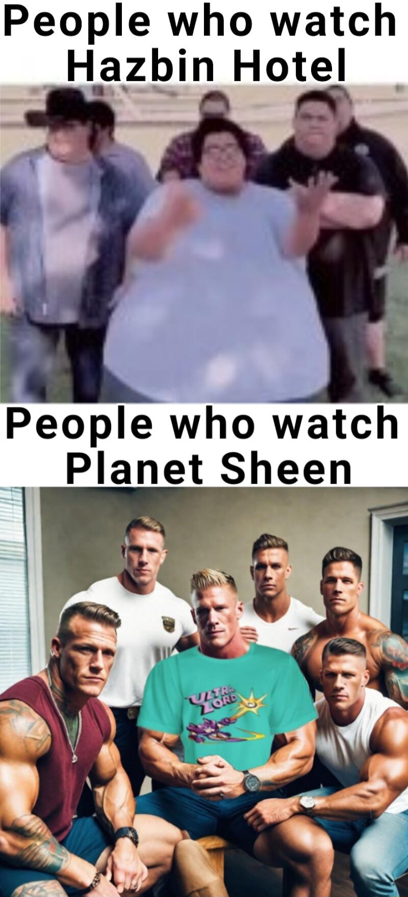People who watch Hazbin Hotel People who watch Planet Sheen