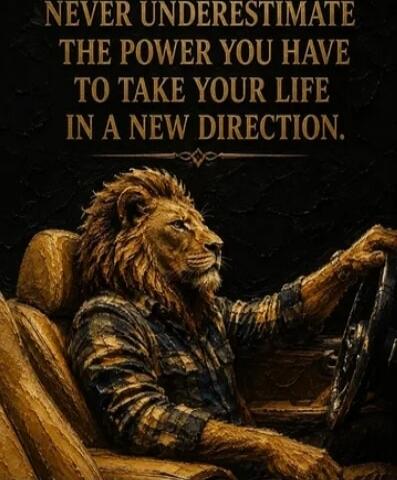 NEVER UNDERESTIMATE THE POWER YOU HAVE TO TAKE YOUR LIFE IN A NEW DIRECTION.