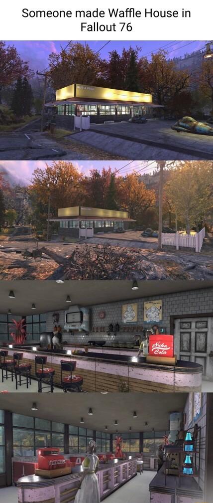 Someone made Waffle House in Fallout 76