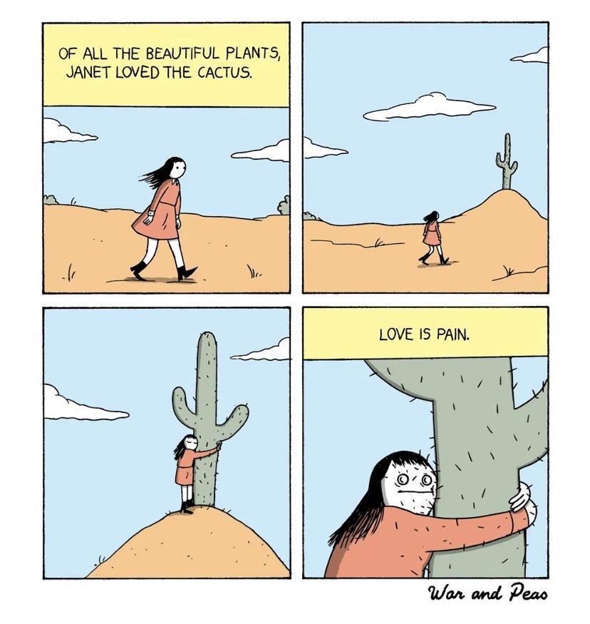 OF ALL THE BEAUTIFUL PLANTS 1 JANET LOVED THE CACTUS