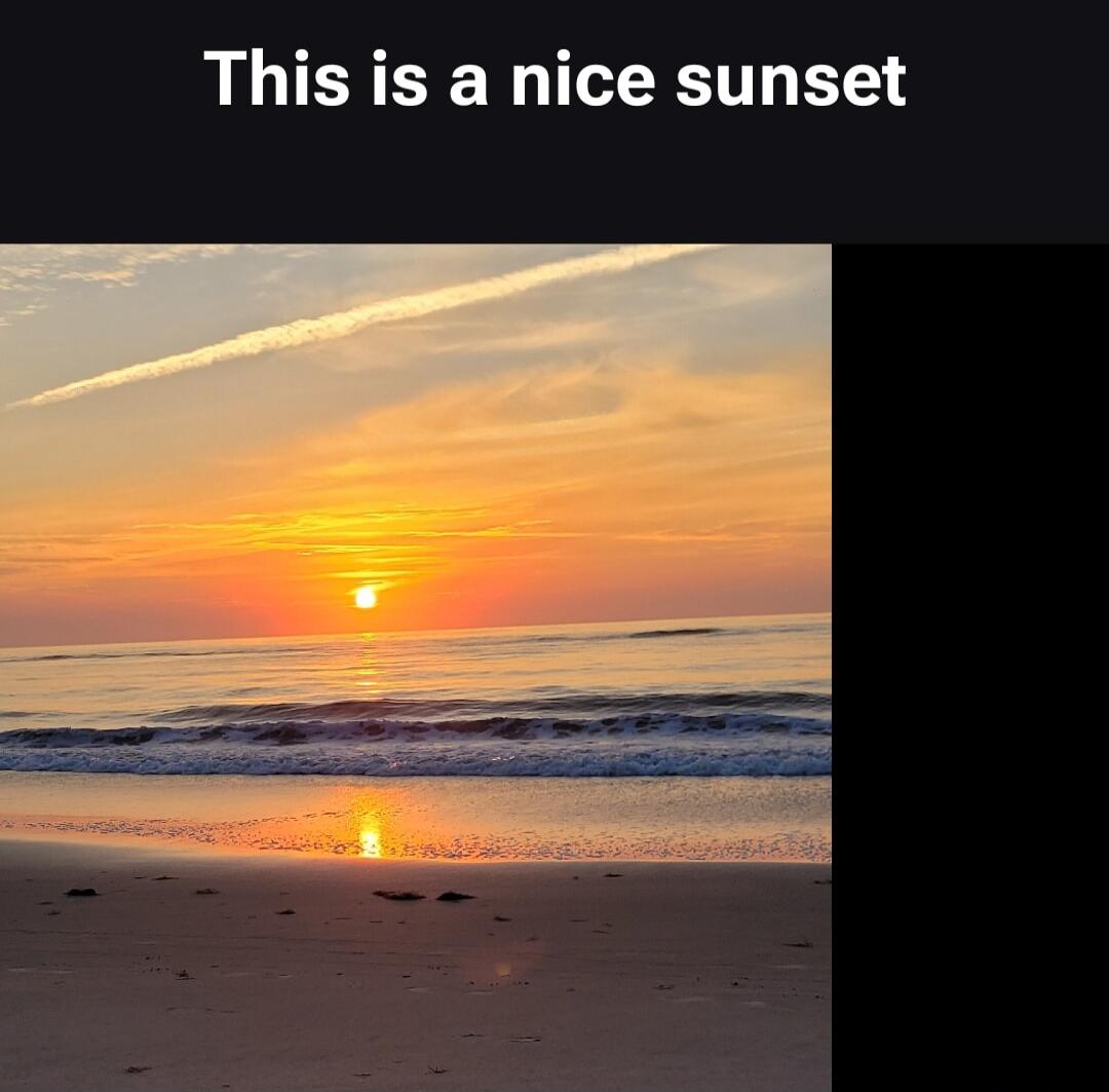 This is a nice sunset