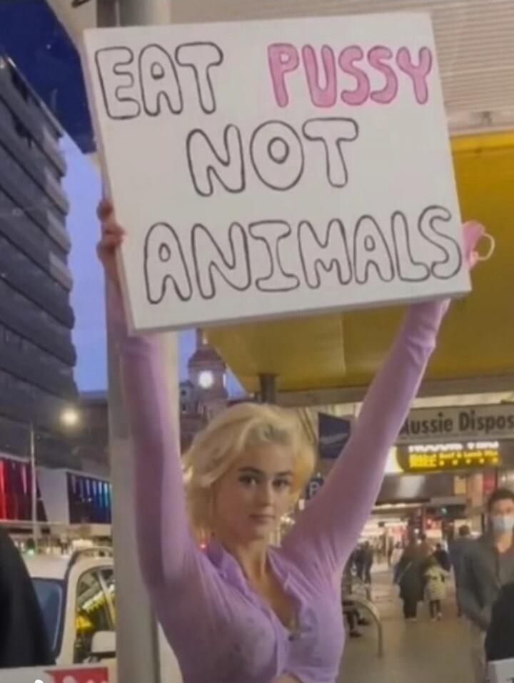 EAT PUSSY NOT ANIMALS