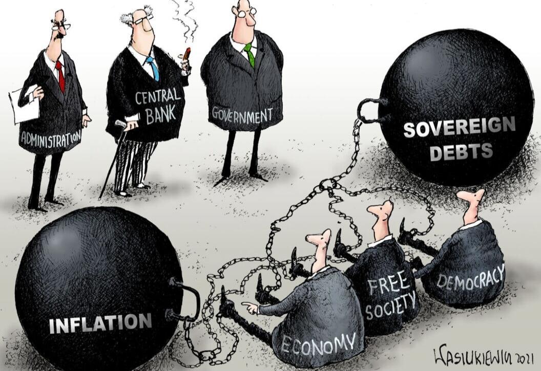 ADMINISTRATION
CENTRAL BANK
GOVERNMENT
INFLATION
SOVEREIGN DEBTS
ECONOMY
FREE SOCIETY
DEMOCRACY