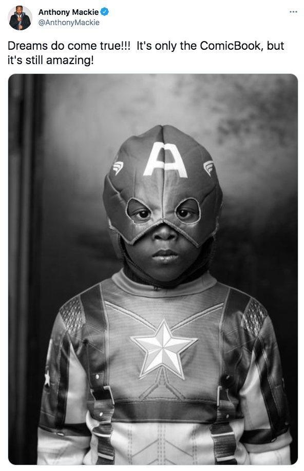 Anthony Mackie thonyMackie Dreams do come true Its only the ComicBook but its still amazing