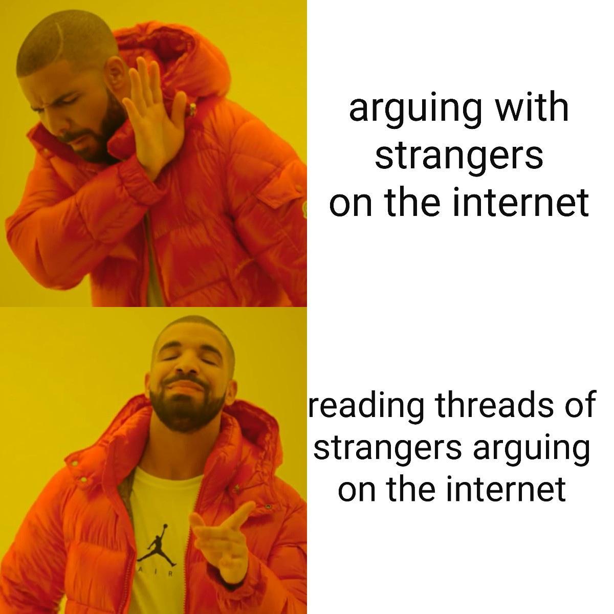 arguing with strangers on the internet reading threads of strangers arguing on the internet