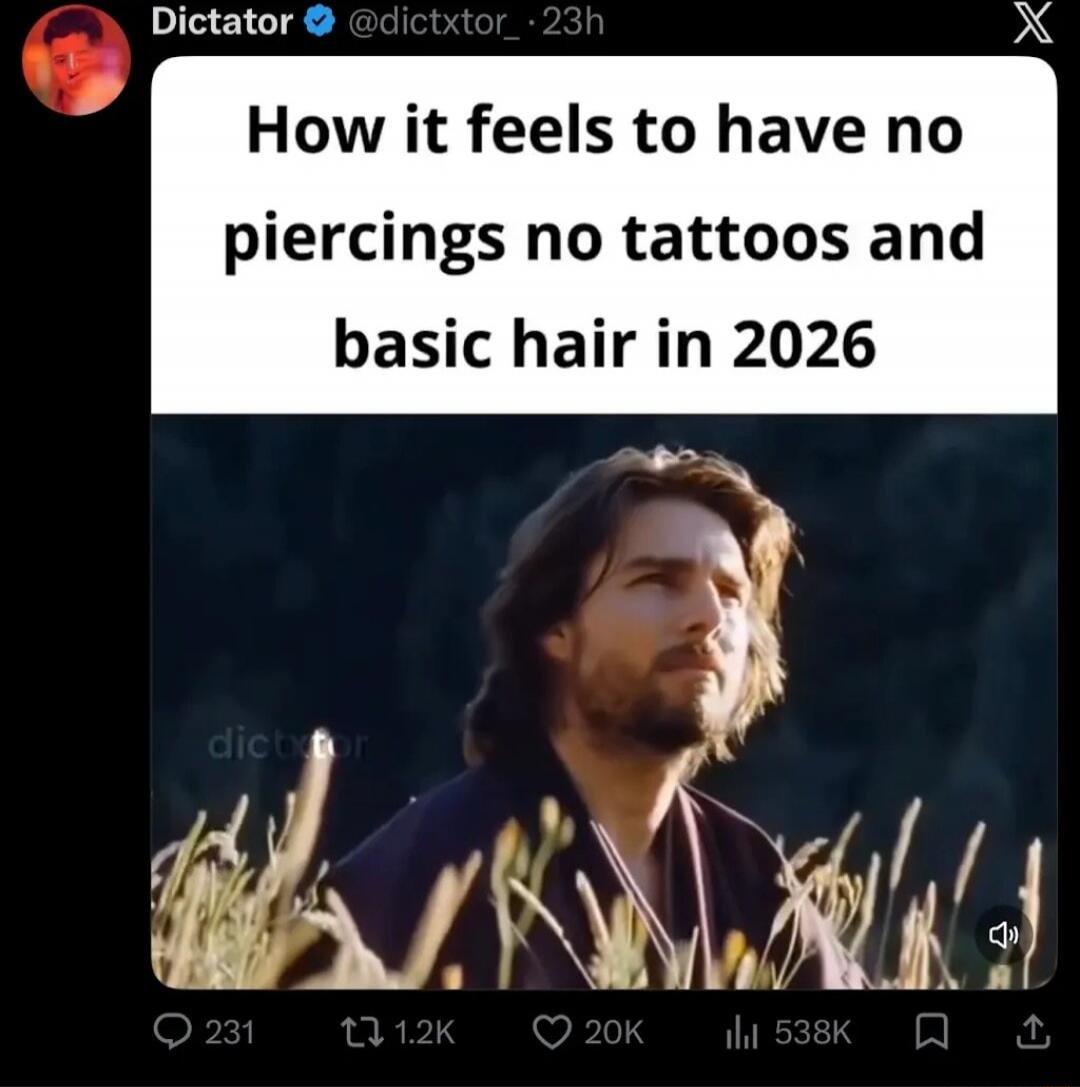 How it feels to have no piercings no tattoos and basic hair in 2026
