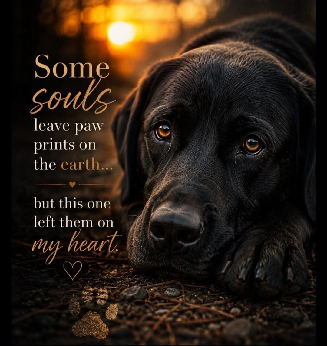 Some souls leave paw prints on the earth... but this one left them on my heart.