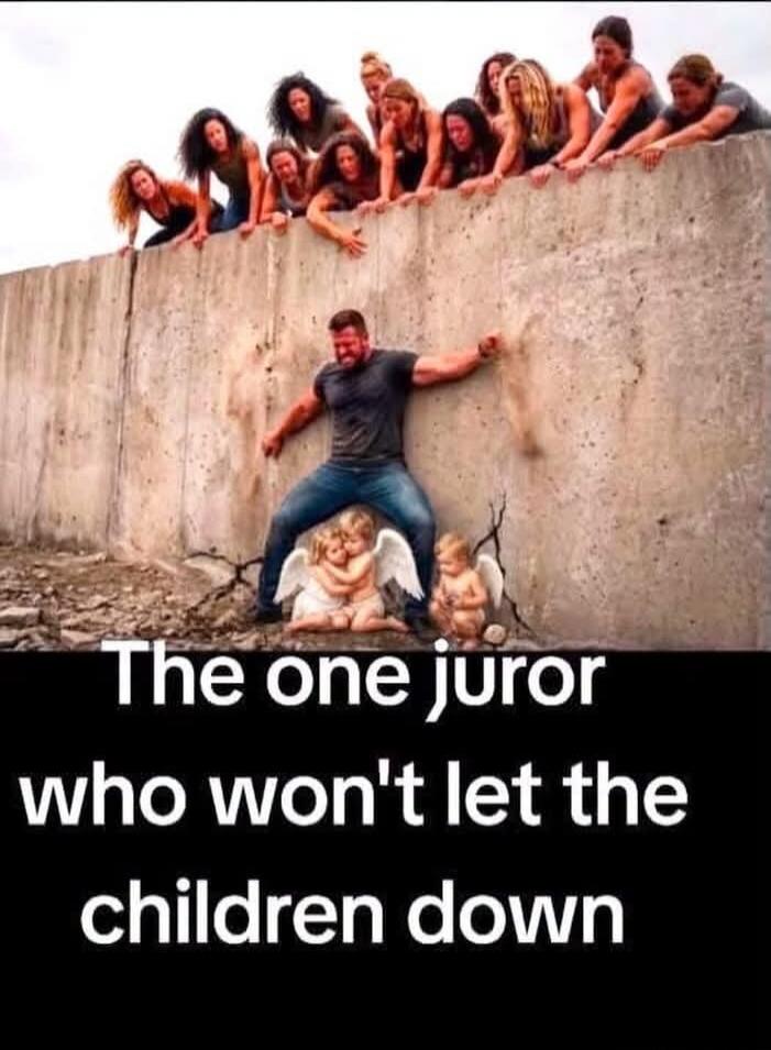 The one juror who won't let the children down