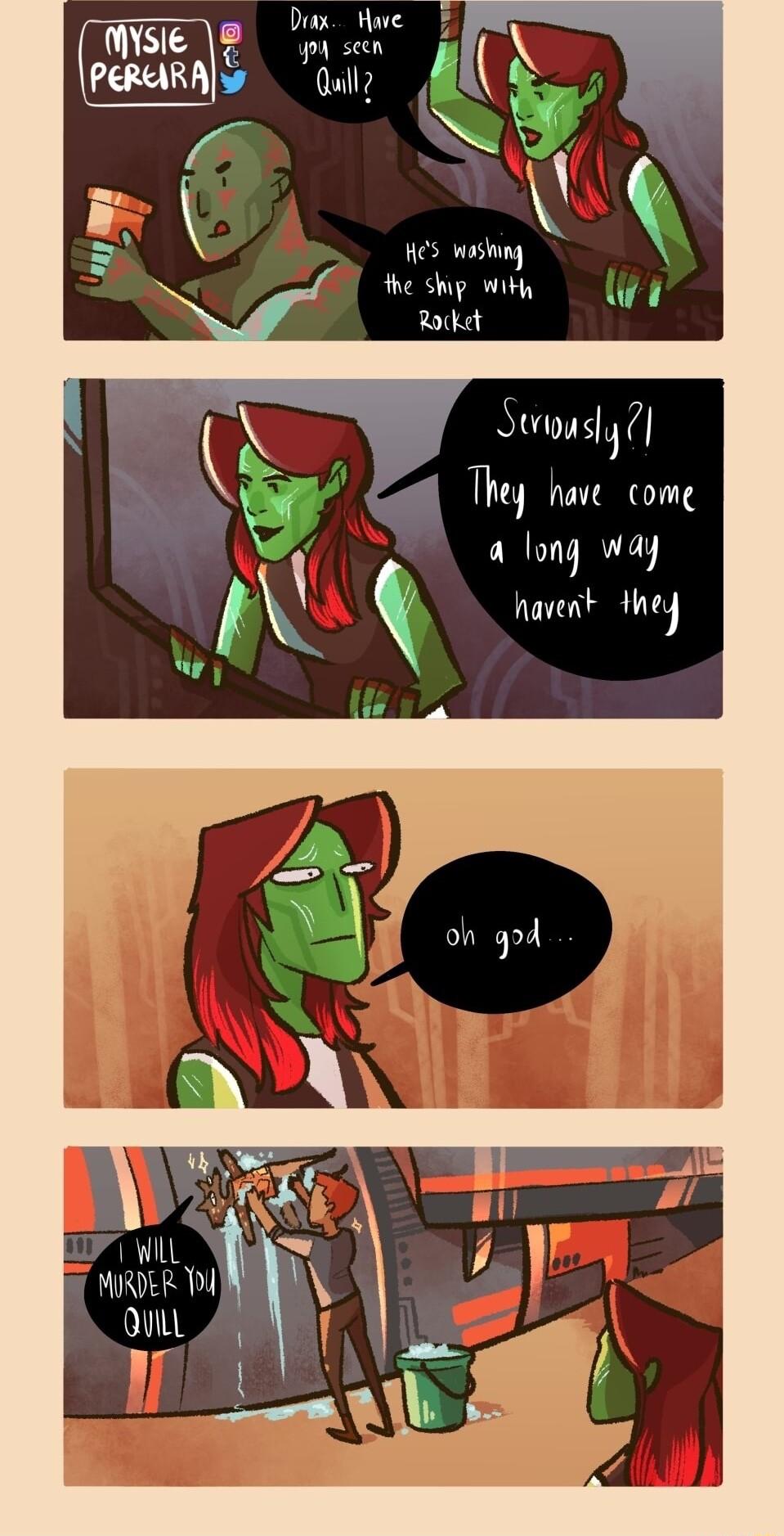 Diax Have Py seen Qull Hes washing the shp w7 NIEnG q have comg a lonq way havent they