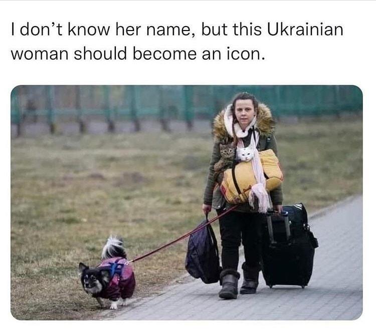 dont know her name but this Ukrainian woman should become an icon