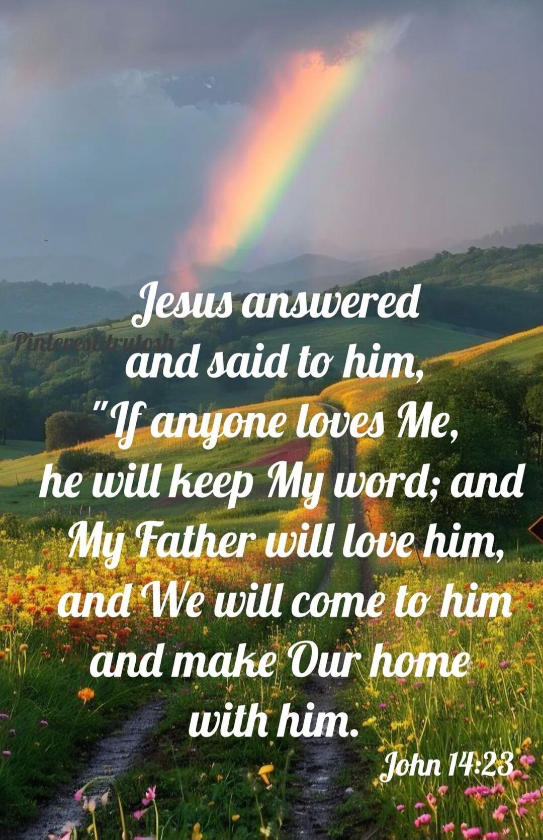 Jesus answered and said to him, 