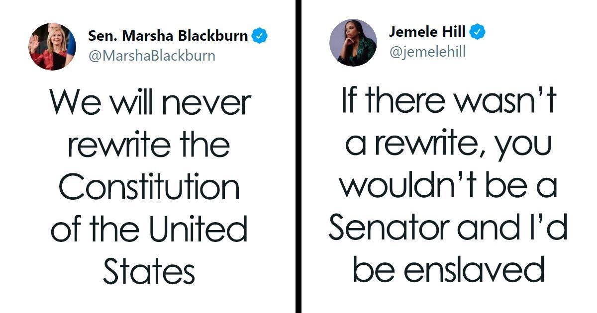e We wil never rewrite the Constitution of the United States s If there wasnt arewrite you wouldntbe a Senatorand Id be enslaved