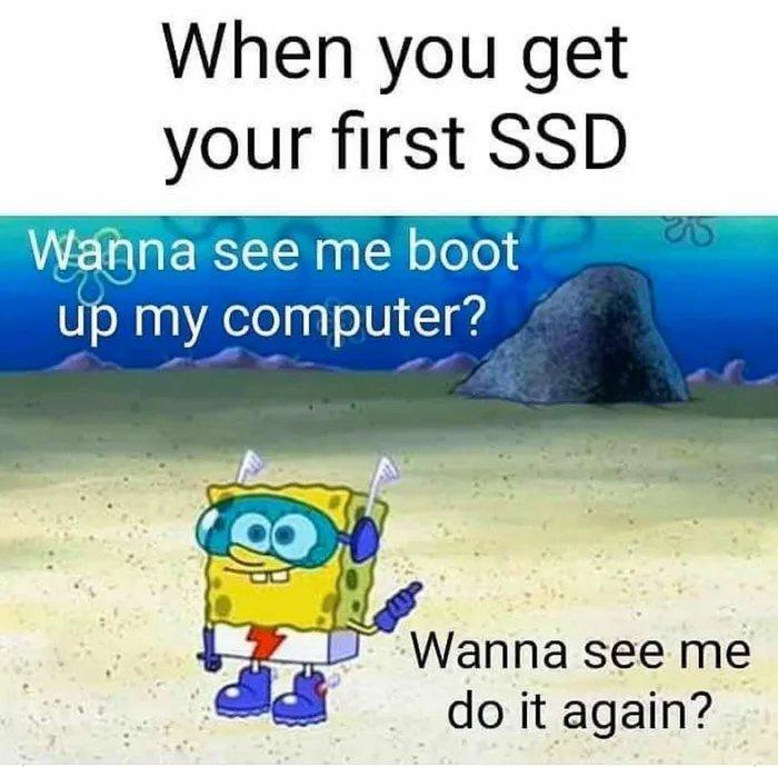 When you get your first SSD vfgm mc 1 S R amp Wanna see me do it again