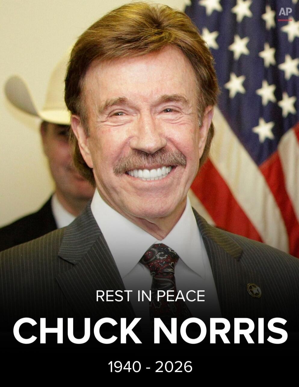 REST IN PEACE CHUCK NORRIS 1940 - 2026