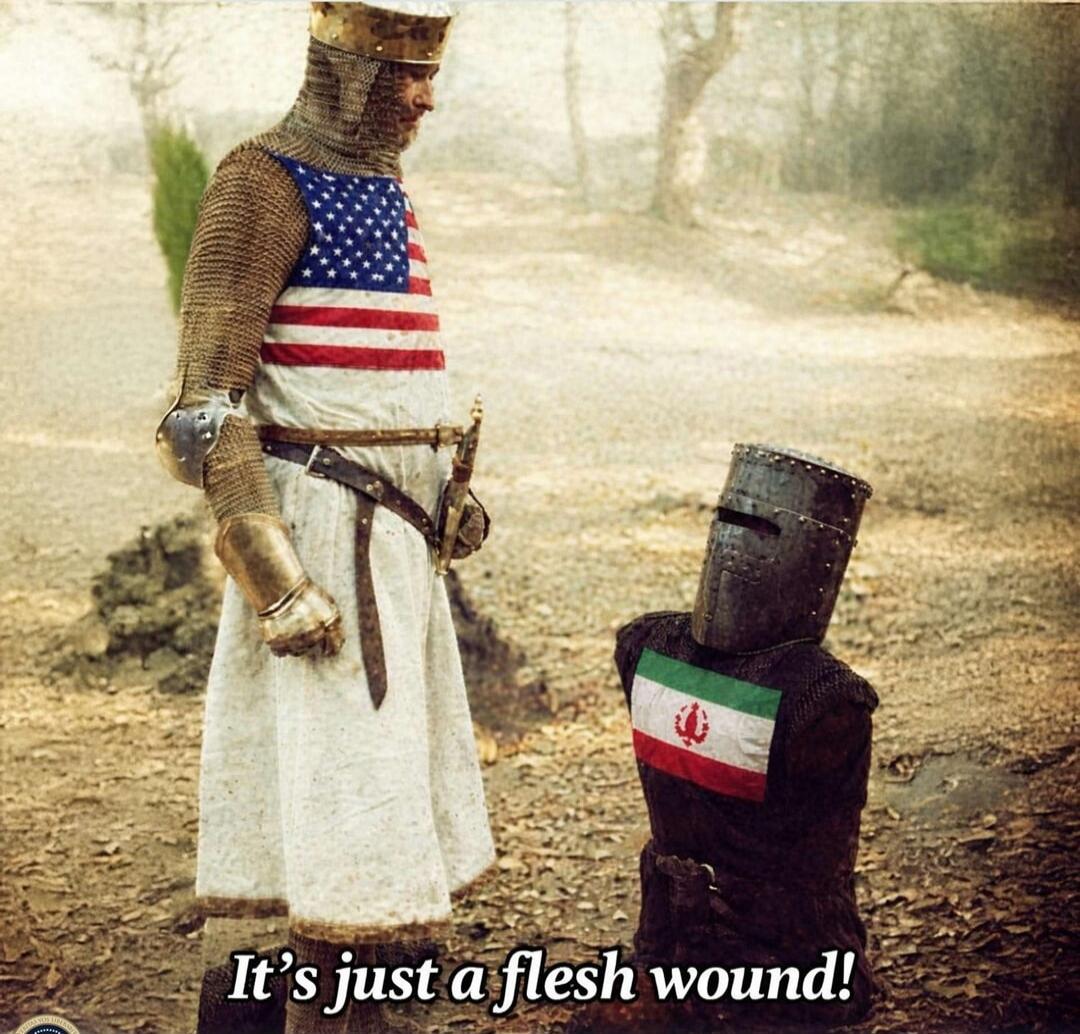 It's just a flesh wound!