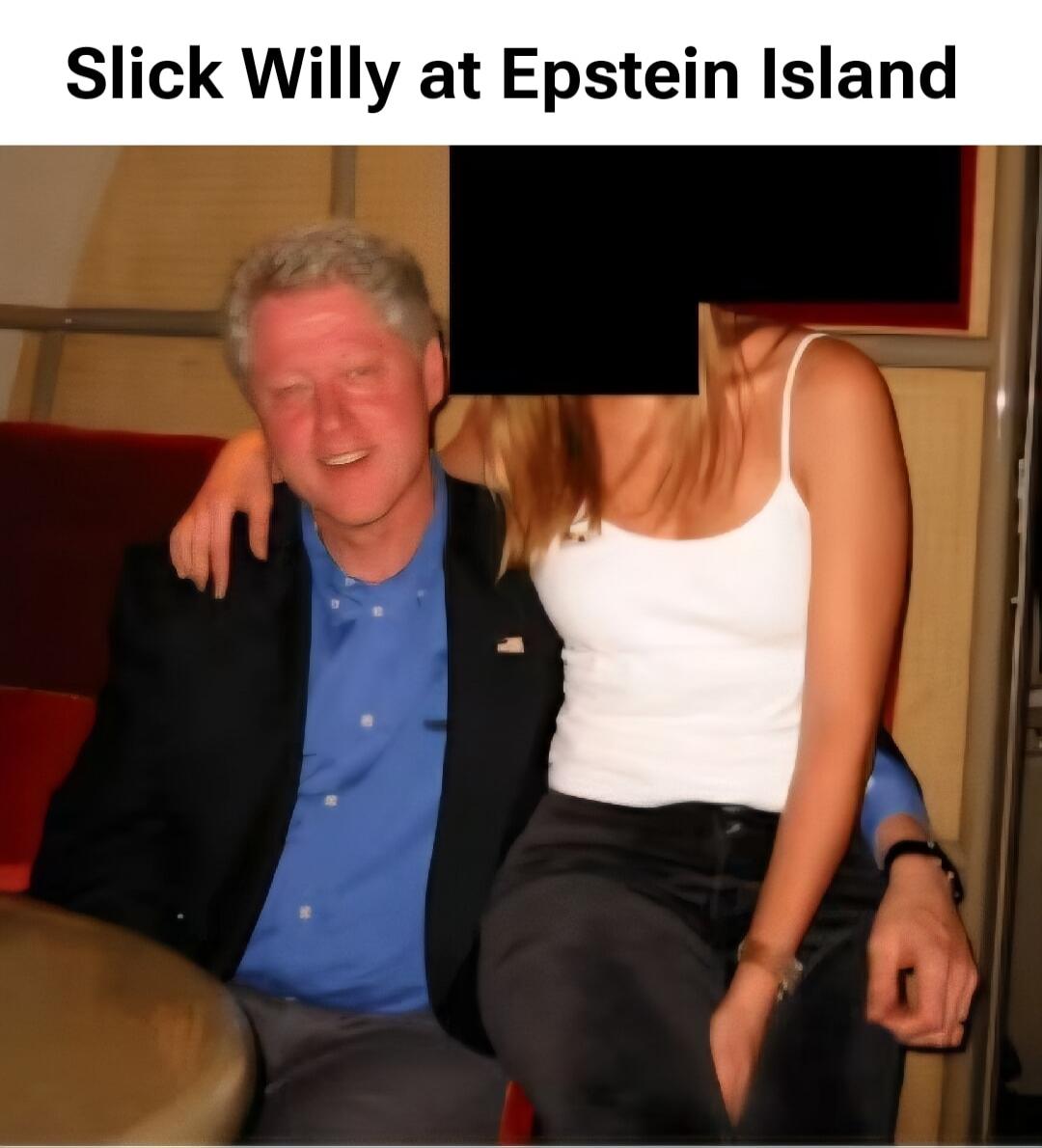 Slick Willy at Epstein Island