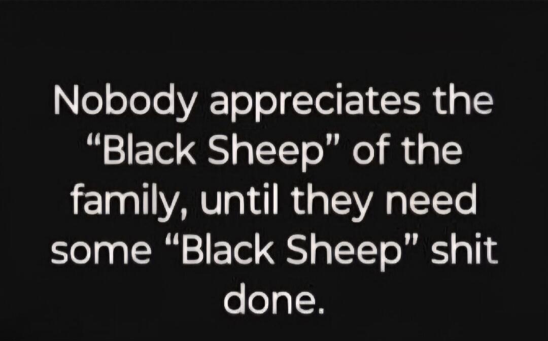 Nobody appreciates the 
