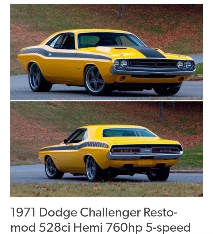 1971 Dodge Challenger Resto mod 528ci Hemi 760hp 5 speed