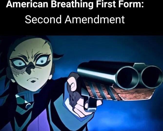 American Breathing First Form Second Amendment