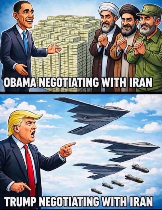 OBAMA NEGOTIATING WITH IRAN TRUMP NEGOTIATING WITH IRAN