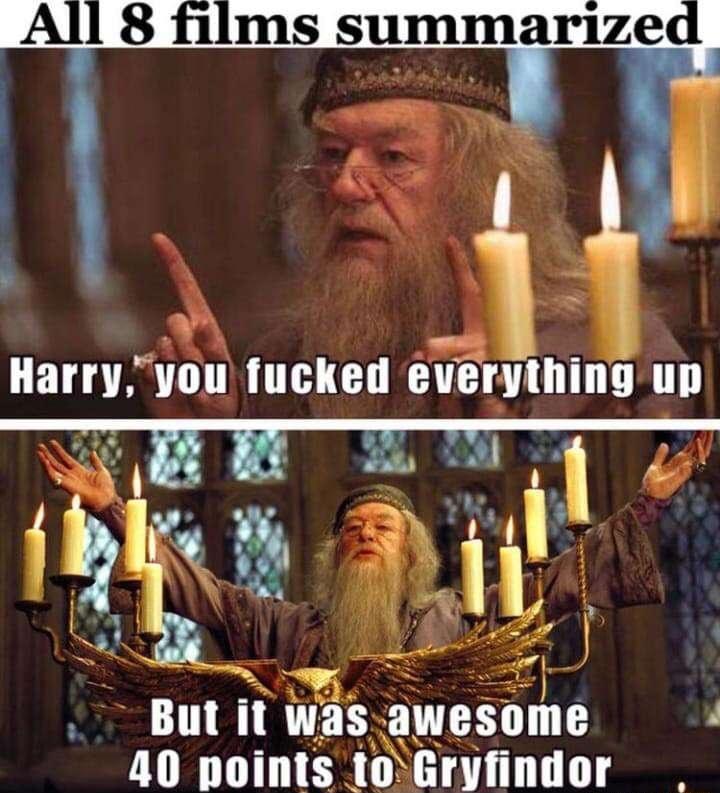 8 films summarized I 3V il X R Harryyou fucked everything up