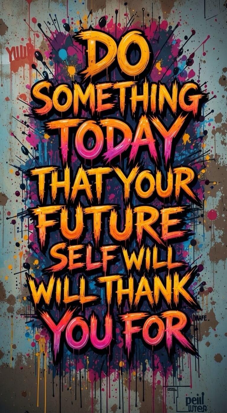 DO SOMETHING TODAY THAT YOUR FUTURE SELF WILL THANK YOU FOR