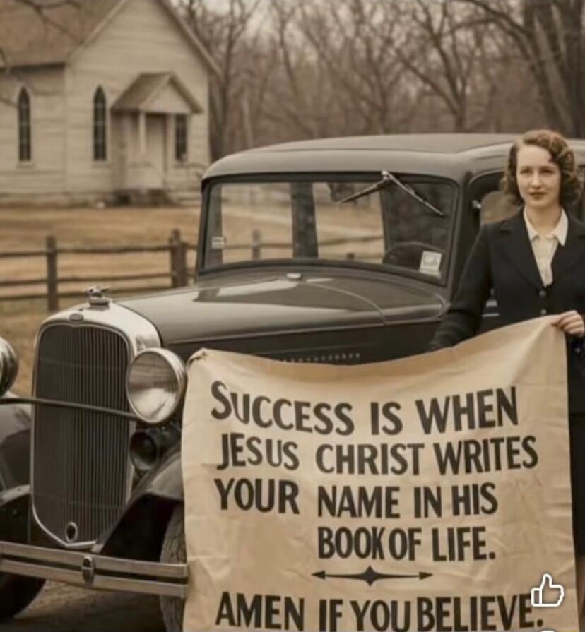 SUCCESS IS WHEN JESUS CHRIST WRITES YOUR NAME IN HIS BOOK OF LIFE. AMEN IF YOU BELIEVE.
