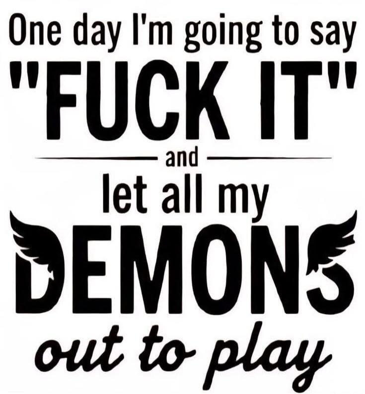 One day I'm going to say 