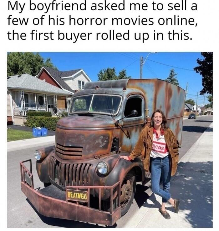 few of his horror movies online the first buyer rolled up in this