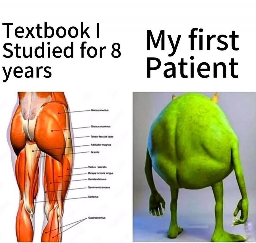 Textbook I Studied for 8 years My first Patient