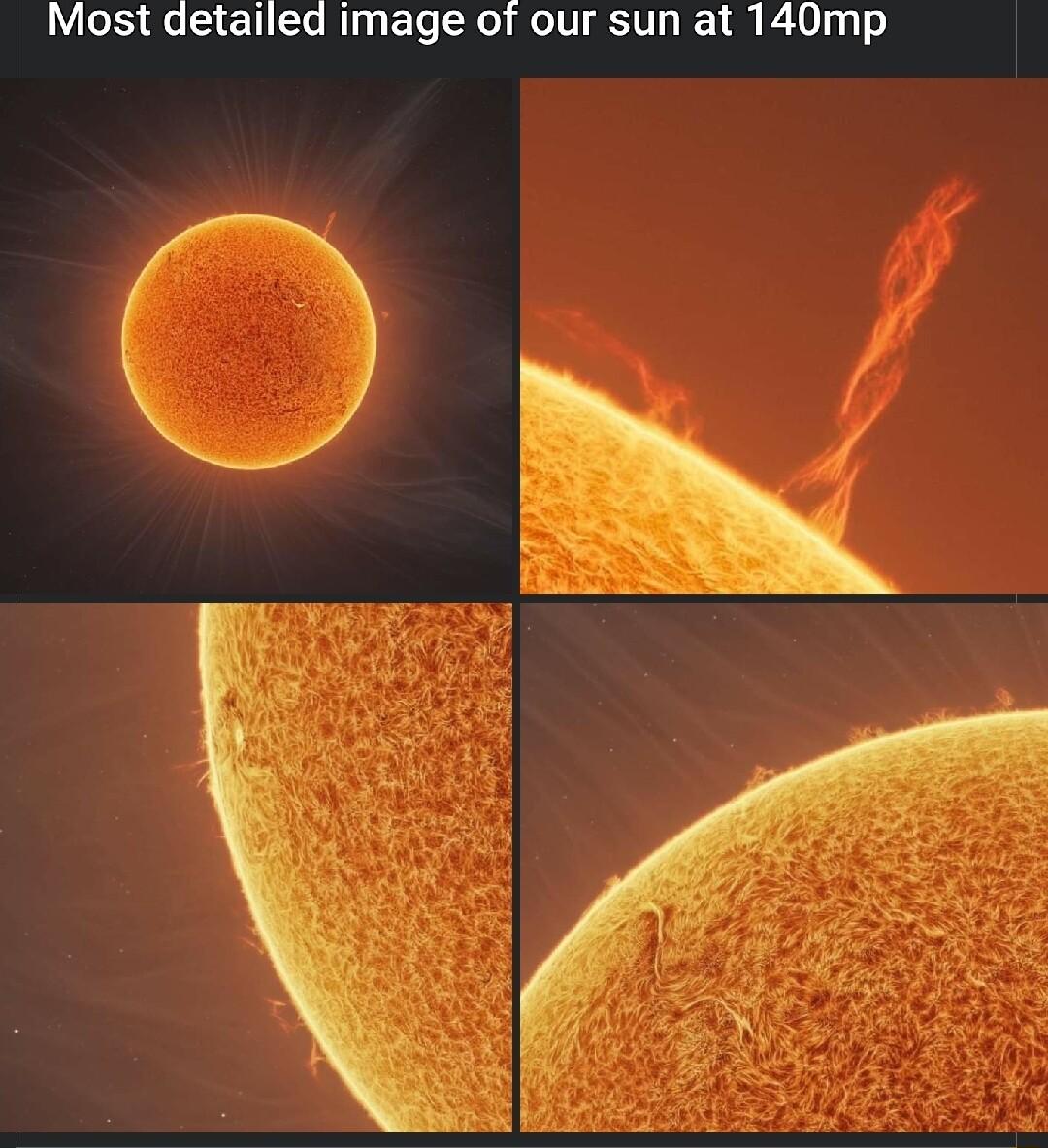 Most detailed image of our sun at 140mp