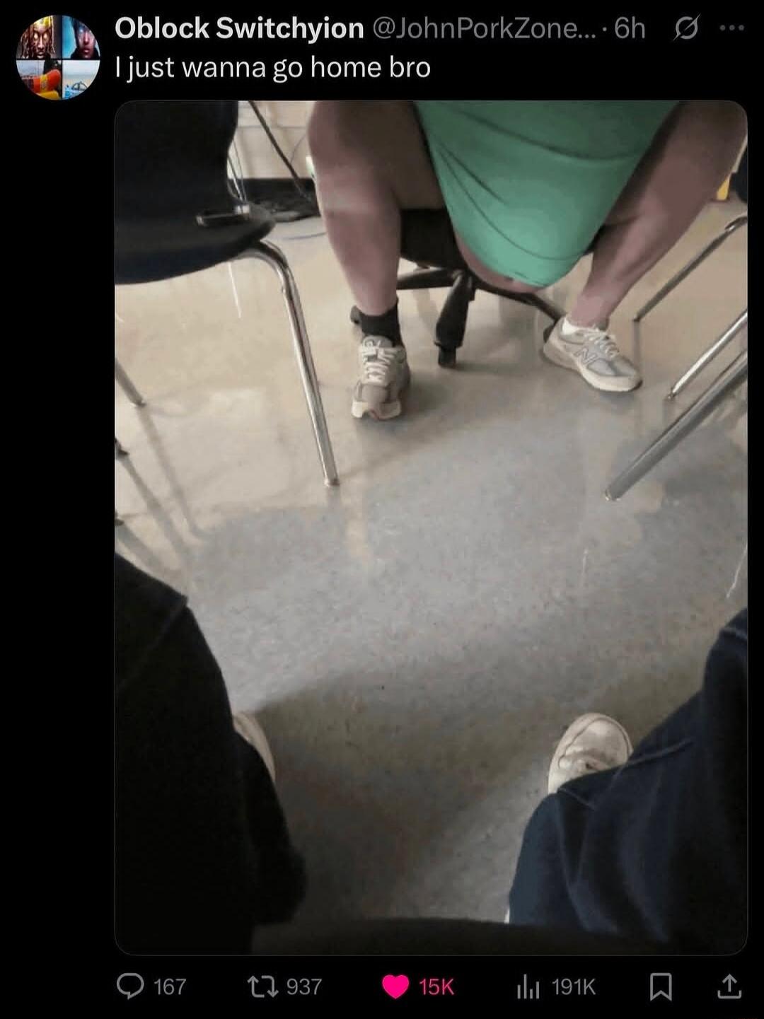 I just wanna go home bro